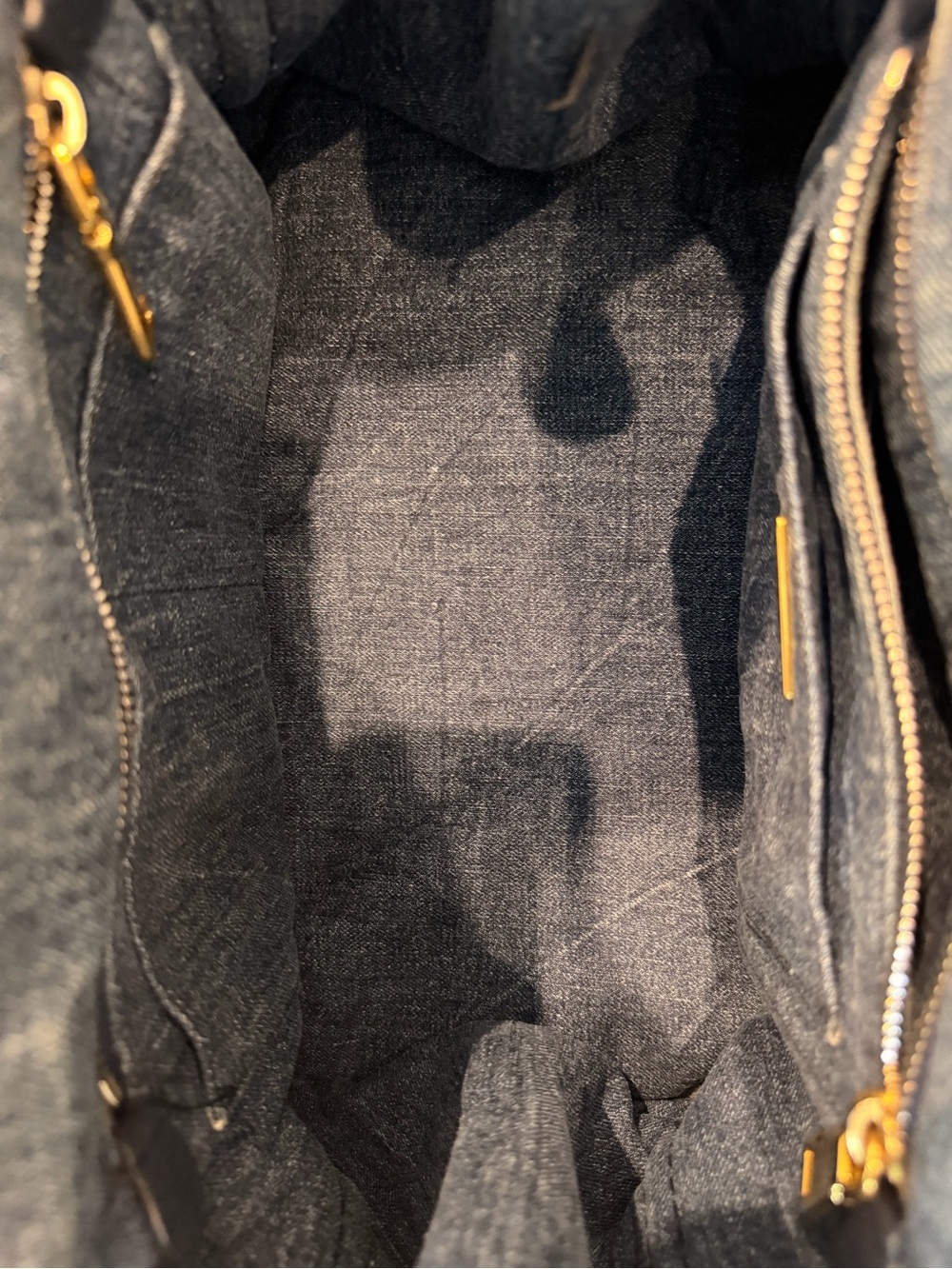 Prada Denim Tote in Washed Blue - Picture 11 of 14